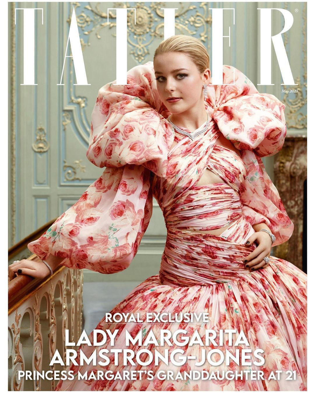Lady Margarita Armstrong-Jones wears Giambattista Valli N24 on the Cover of #tatlermagazine, May Iss