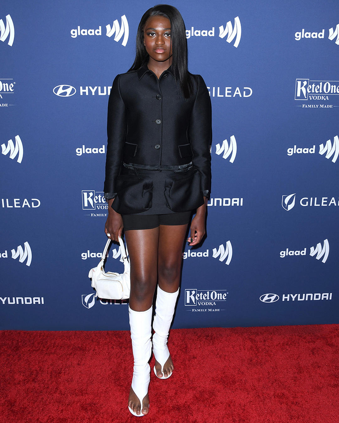 #ZayaWade in #MiuMiuSS23 while attending the 34th Annual GLAAD Media Awards Los Angeles on March 30t
